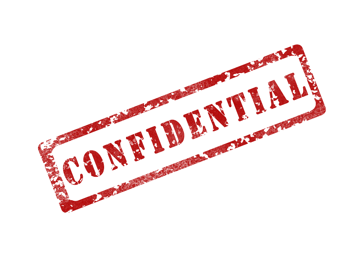 Confidential stamp